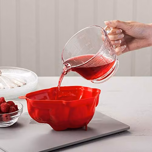 Kilo L31R Zeal Large Rabbit Jelly Mould, Red Silicone Non-Stick – 2