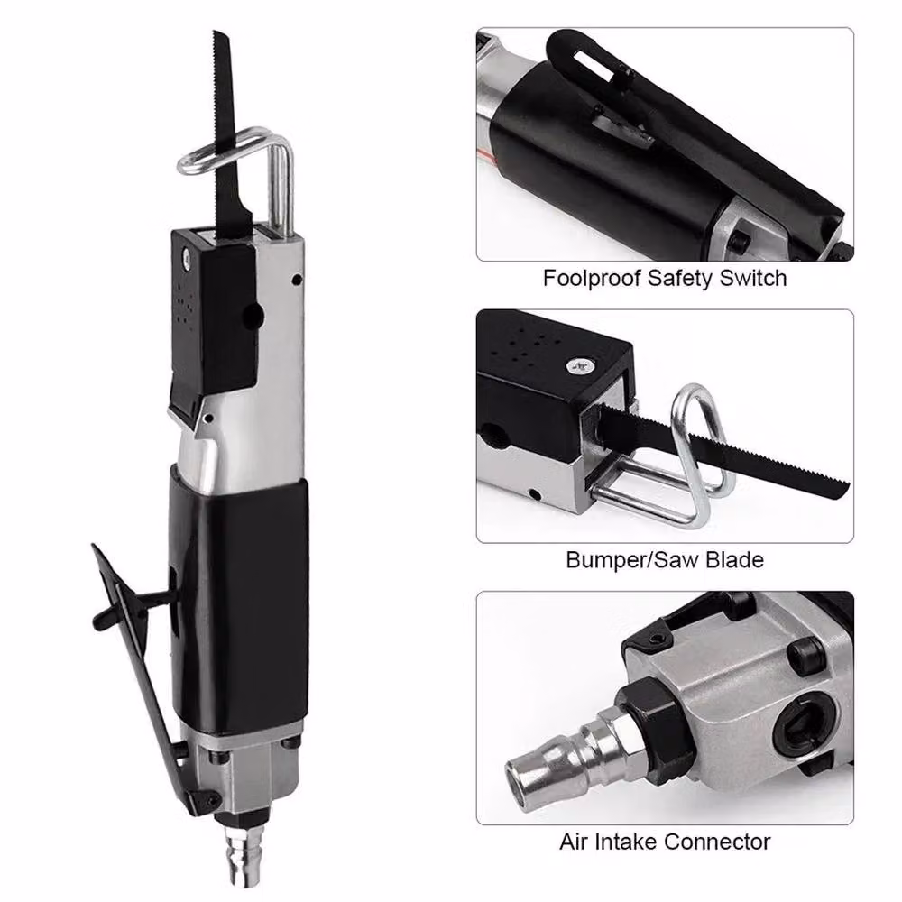 NESTLUNE Pneumatic Air Body Hacksaw Metal Cutting Tool in Black – 2