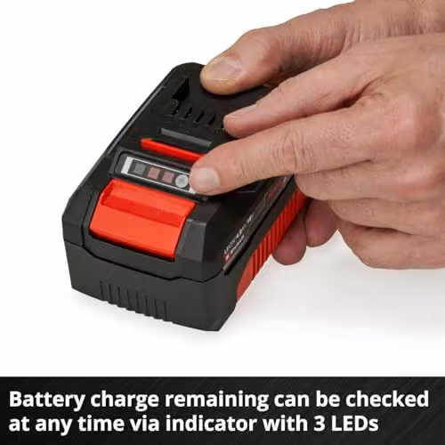 Einhell 18V 4.0Ah Lithium-Ion Twin Battery and Charger Set in Blue – 6