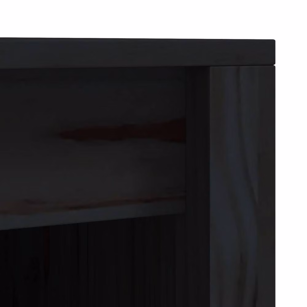 Berkfield Home Outdoor Kitchen Base Unit in Black Solid Pine Wood, W/D/H: 55 x 55 x 92 cm – 4