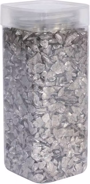 KDMD Pearlised Silver Glass Pebbles, 750g per pack, 3 Pack