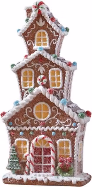 Samuel Alexander Brown Candy Townhouse Christmas Decoration, Height: 30 cm – 3