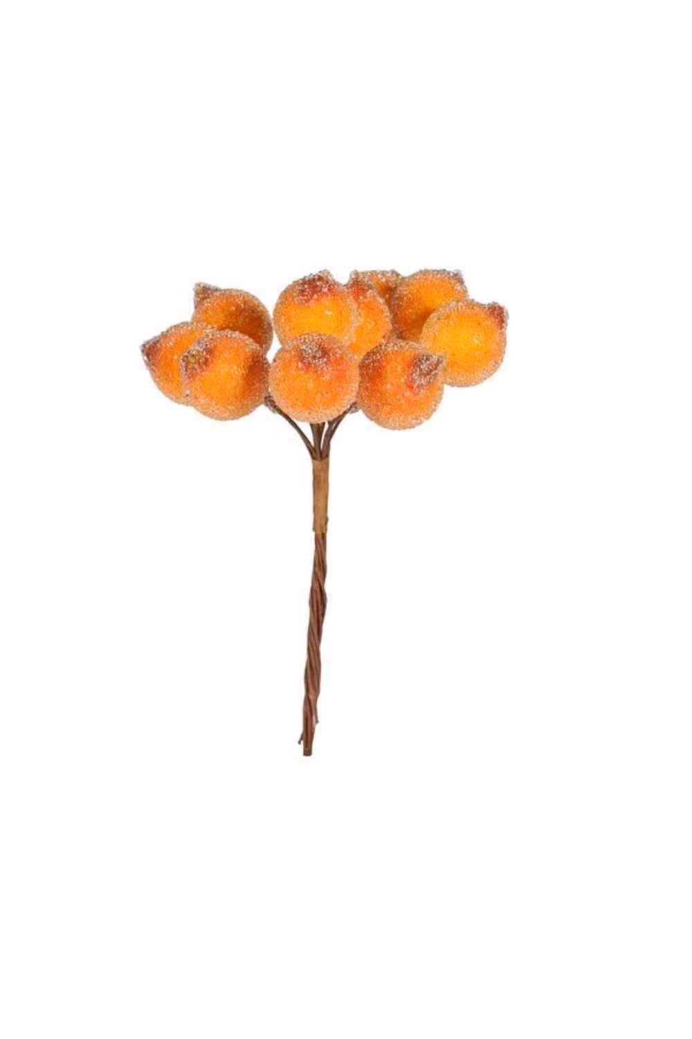 KDMD Frosted Berry Bunch in Orange, Diameter: 1.8 cm