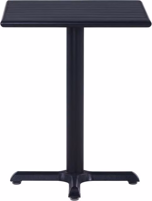 Berkfield Home Modern Square Garden Table in Black W/D/H: 60 x 60 x 75 cm – 1