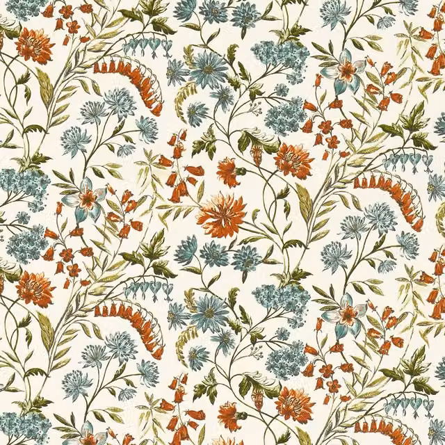 Clarke & Clarke Whinfell Fabric in Mineral Spice Multicolour