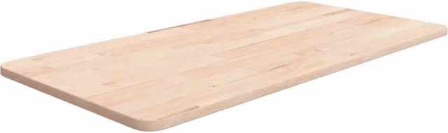 Berkfield Home Bathroom Countertop in Brown Untreated Solid Wood W/D/H: 80 x 40 x 1.5 cm