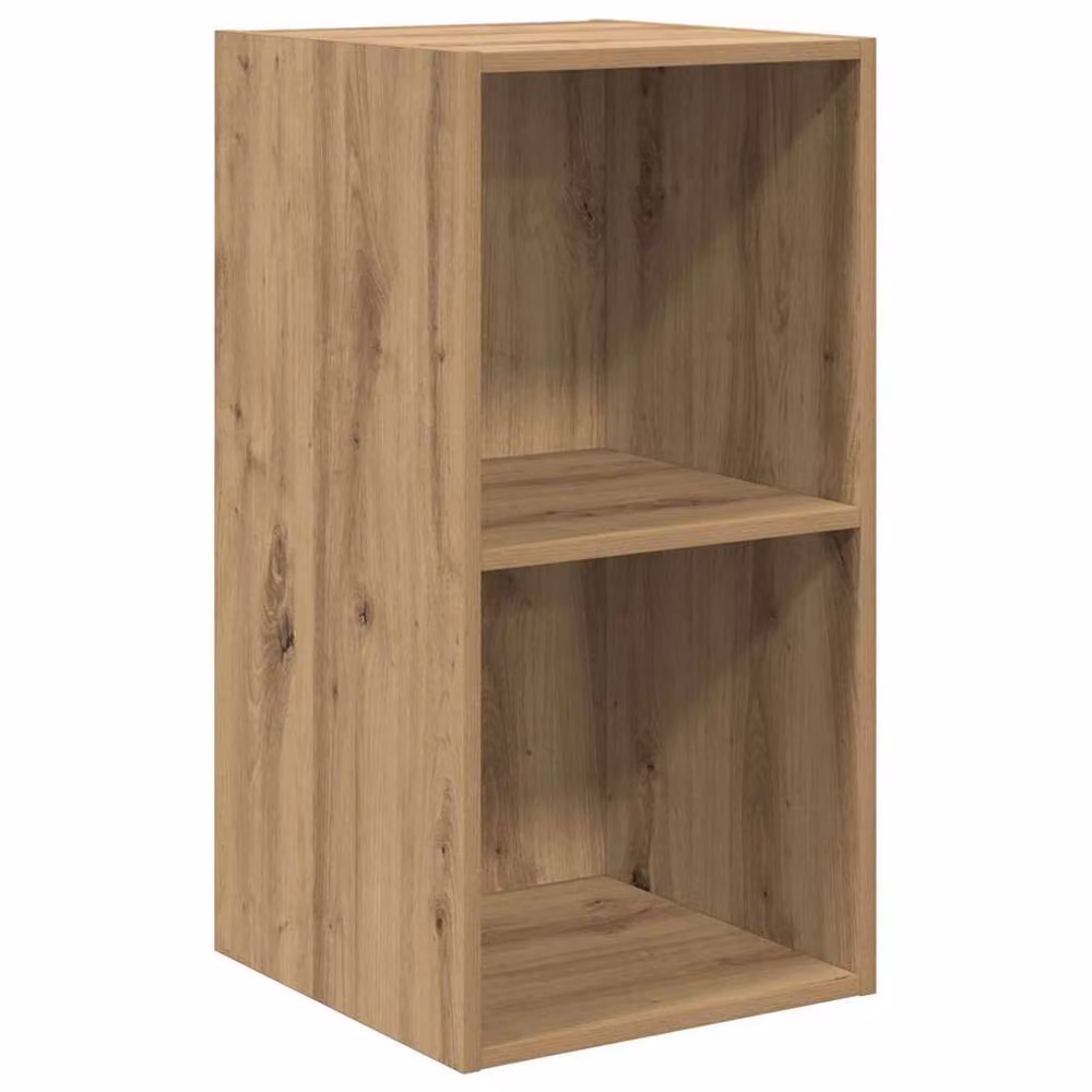 Berkfield Home Artisan Oak Wall TV Cabinet, 2 Pieces, Brown, W/D/H: 37 x 37 x 72 cm – 3
