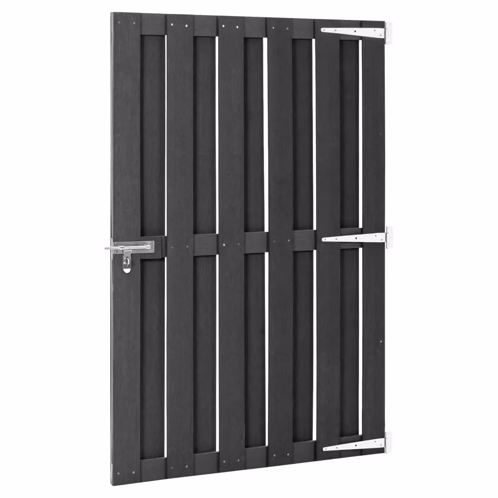 Berkfield WPC Garden Gate, Grey, W: 100 cm, H: 150 cm – 3