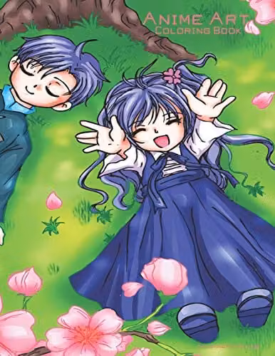 Anime Art Coloring Book 1 by Independently Published, Multicolour Paper Edition
