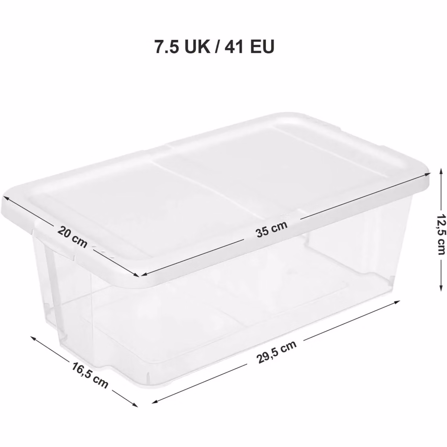 SONGMICS Set of 8 Stackable Clear Plastic Shoe Boxes with Lids in White – 3