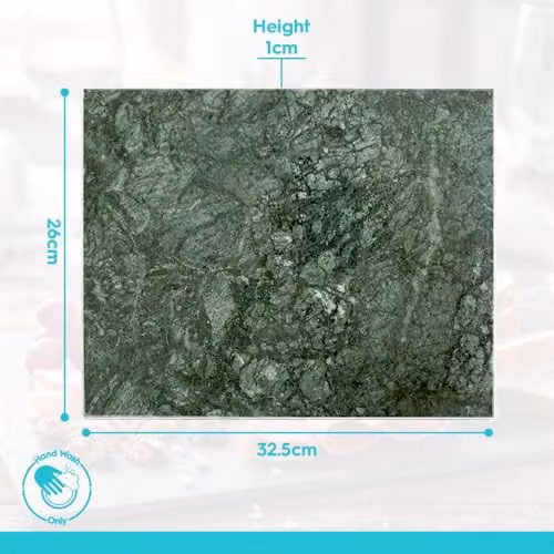 Argon Tableware Marble Serving Board in Green, W: 32.5 cm, D: 26 cm – 7