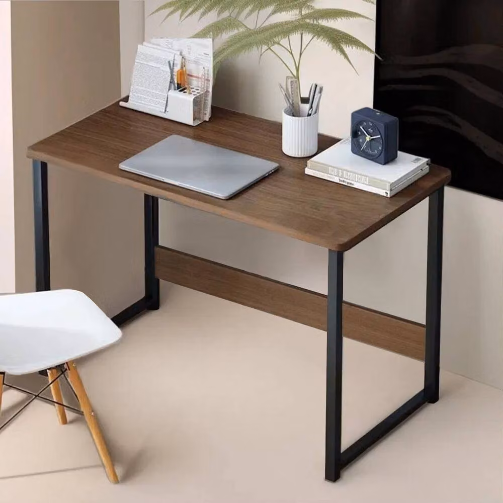 PAWNORA Modern Oak Computer Desk in Brown – 3
