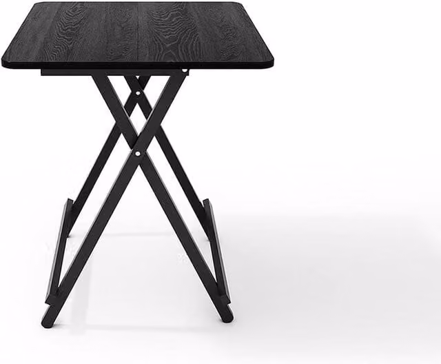 Garden Sanctuary Modern Folding Square Dining Table in Black, W/D/H: 60 x 60 x 60 cm – 1