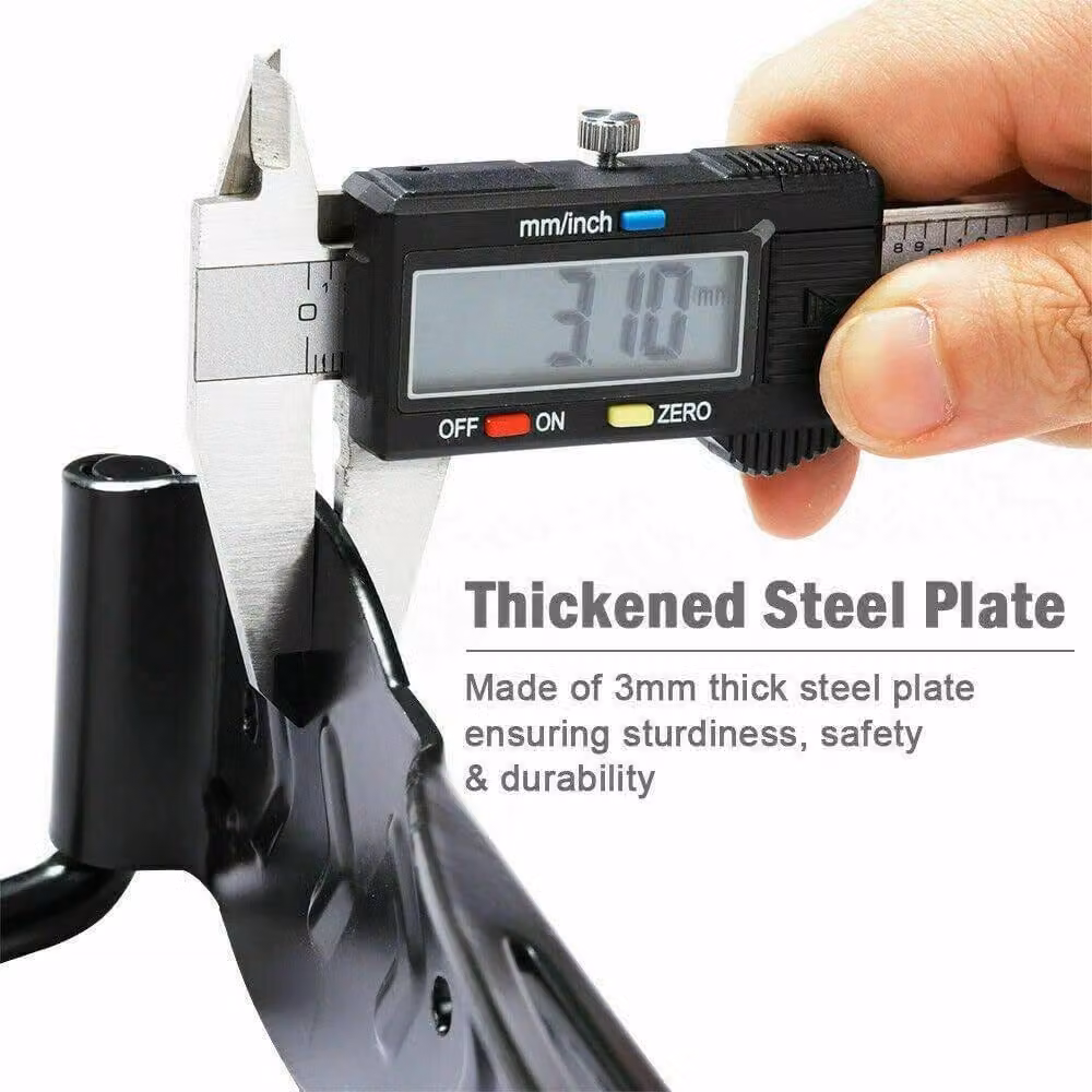 ATEK 4-Piece Foldable Wall Mounted Bicycle Storage Rack Hooks in Black – 3
