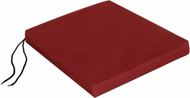 Roseley Red Water Repellent Square Outdoor Chair Pad