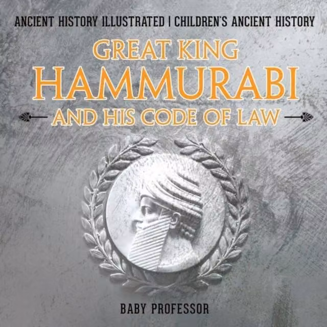 Baby Professor Great King Hammurabi and His Code of Law Ancient History Book in Multicolour and Grey