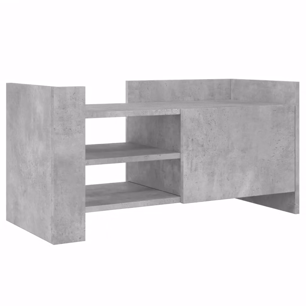 Berkfield Home TV Cabinet in Concrete Grey, W/D/H: 80 x 35 x 40 cm – 2