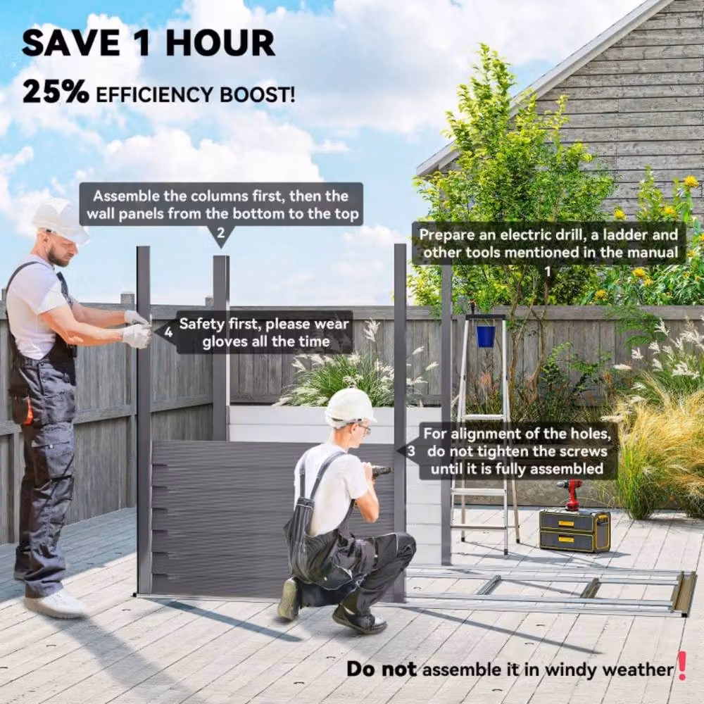 STILVORA Grey Galvanised Steel Lean-to Pent Garden Shed with Lockable Door – 4