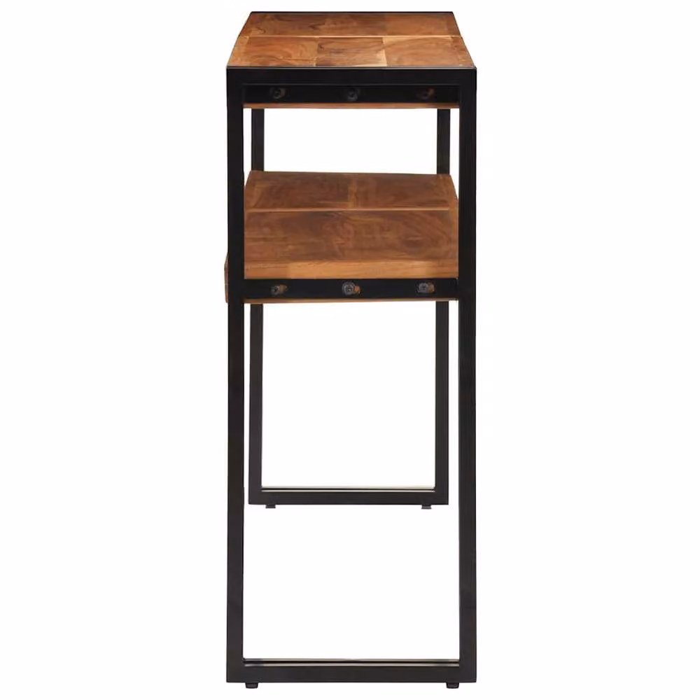 Berkfield Home Dense Console Table in Brown Solid Acacia Wood, W/D/H: 150 x 30 x 75 cm – 3