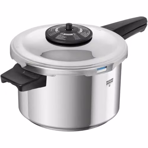 Kuhn Rikon Stainless Steel Pressure Cooker and Food Steamer with 3.5 l Capacity, Silver