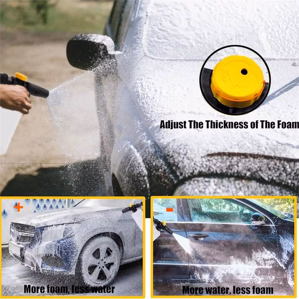 SPETLEK Adjustable High Pressure Snow Foam Lance Cannon Car Washer in White, 1.25kg – 6