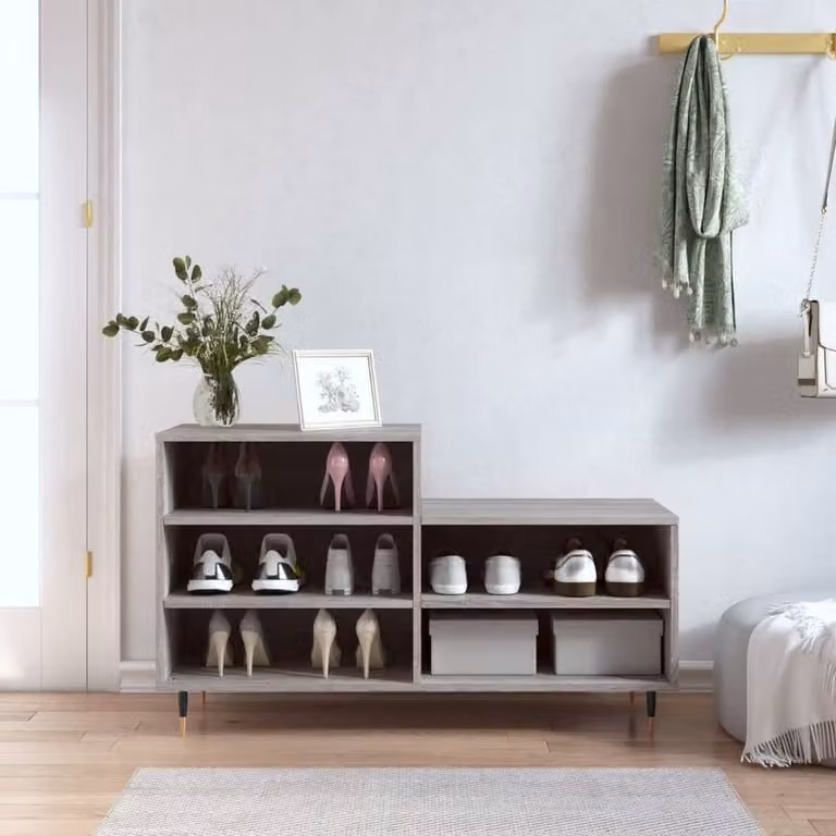 Berkfield Home Grey Sonoma Shoe Cabinet W/D/H: 102 x 36 x 60 cm