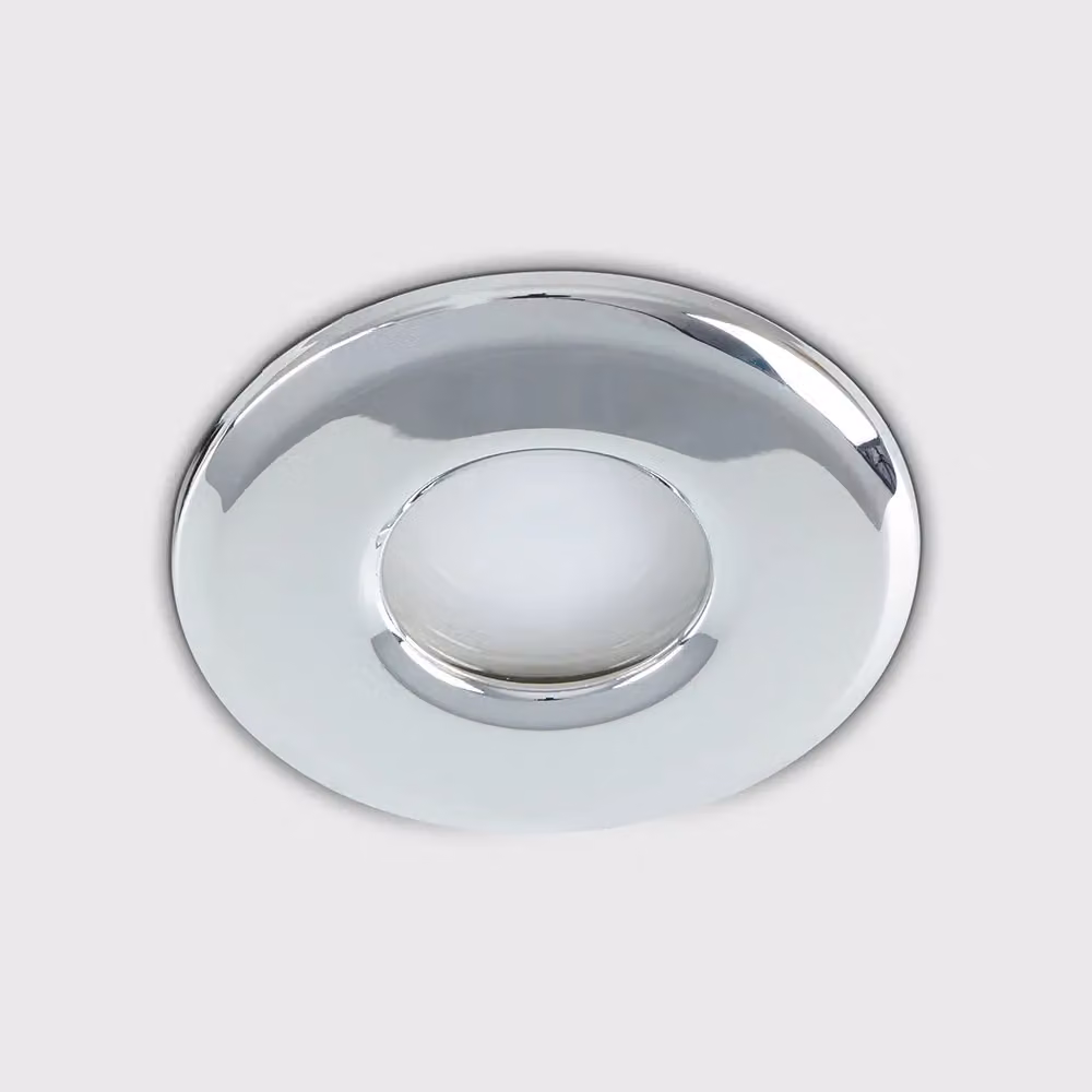 ValueLights MiniSun Chrome GU10 Recessed IP65 Downlight for Bathrooms – 3