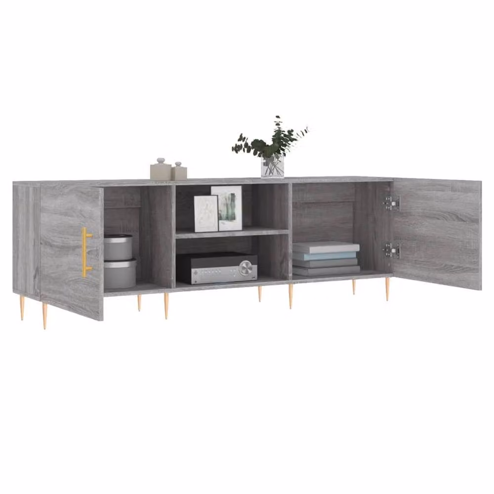 Berkfield Home Grey Sonoma TV Cabinet, W/D/H: 150 x 30 x 50 cm – 3