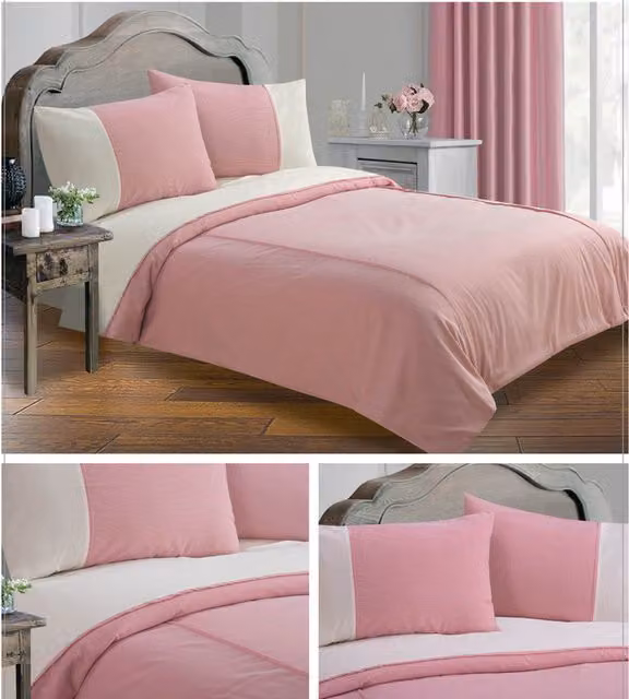 Sweet Dreams Red Striped Duvet Cover and Pillowcase Set, 140 x 200 cm
