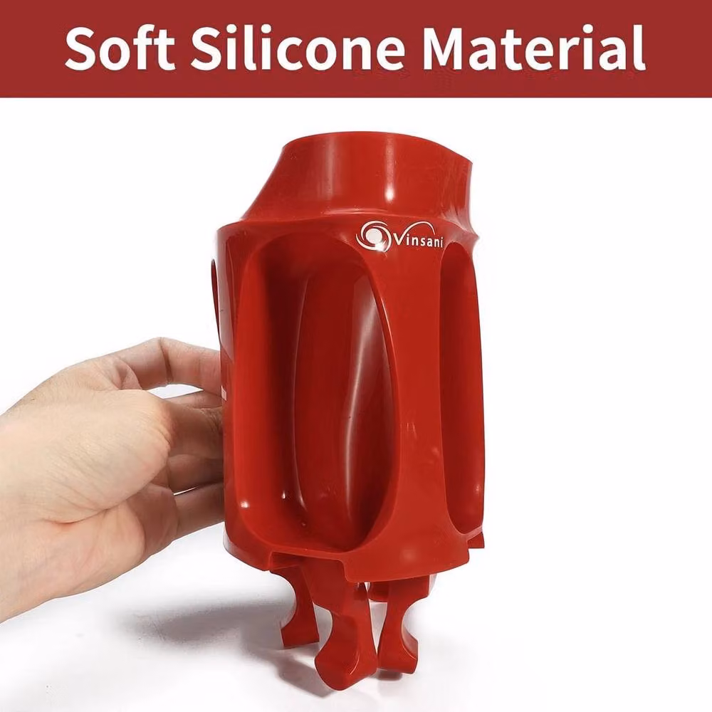 PAWNORA Red Silicone Ice Lolly Mould with 2 x 4 Cavities – 4