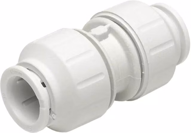 John Guest Speedfit Straight Coupler 15mm, Grey (Pack of 3)