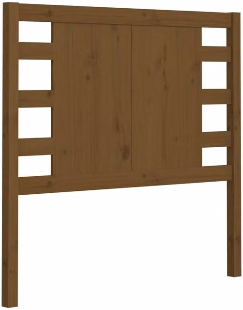 Berkfield Home Rustic Solid Wood Pine Headboard in Honey Brown, W/D/H: 96 x 4 x 100 cm – 1