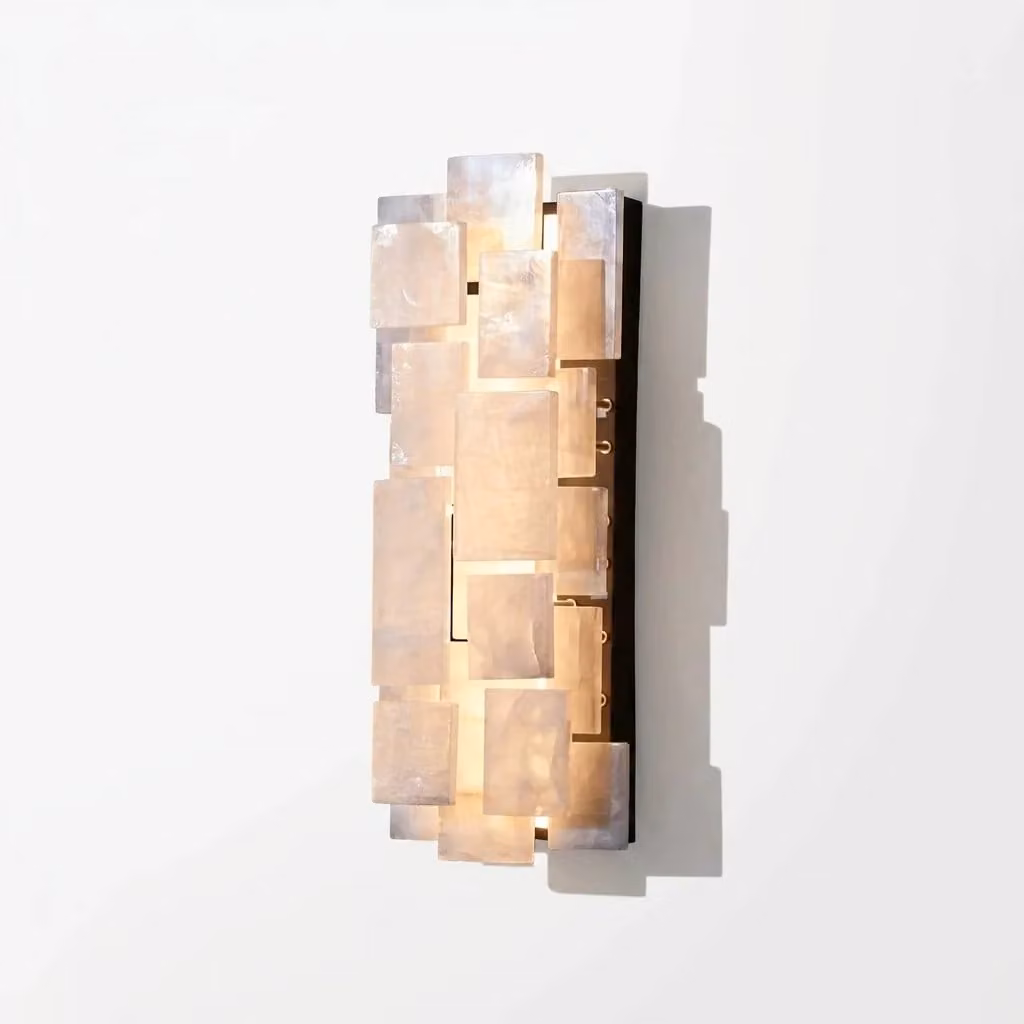 Araco Lumière Radiant Nola Crystal Wall Light in Gold/Brass and Transparent