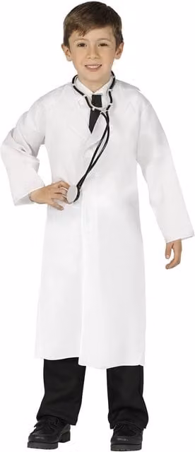 Fiestas Guirca Childrens Doctor Costume in White, Age 7-9 Years