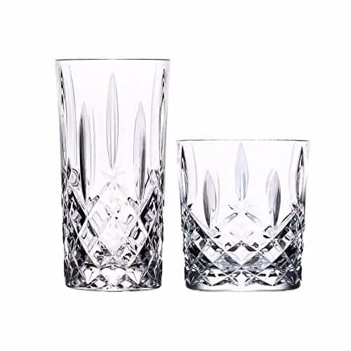 RCR Crystal Orchestra 12 Piece Set of Transparent Tumbler and Highball Glasses, 396 ml and 340 ml – 1