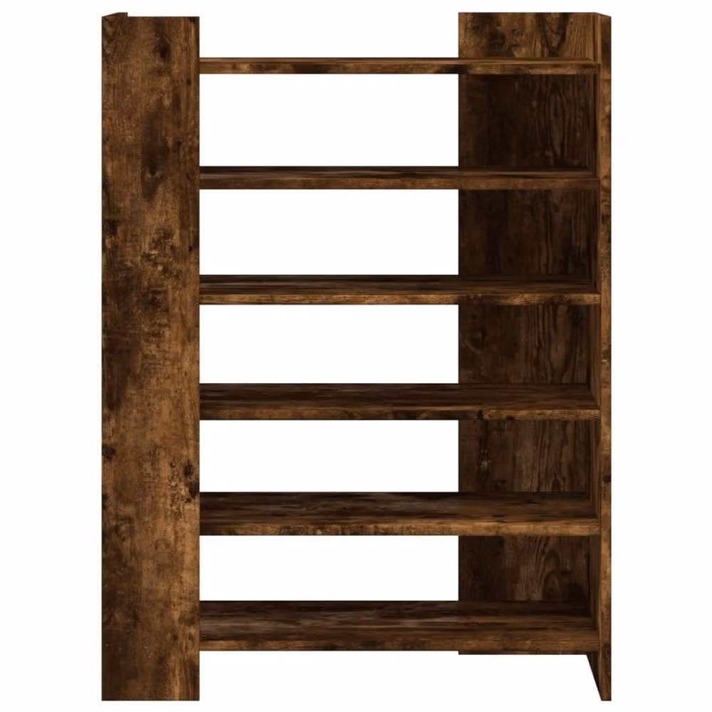 Berkfield Home Shoe Cabinet in Smoked Oak Brown, W/D/H: 74.5 x 37.5 x 100 cm – 4