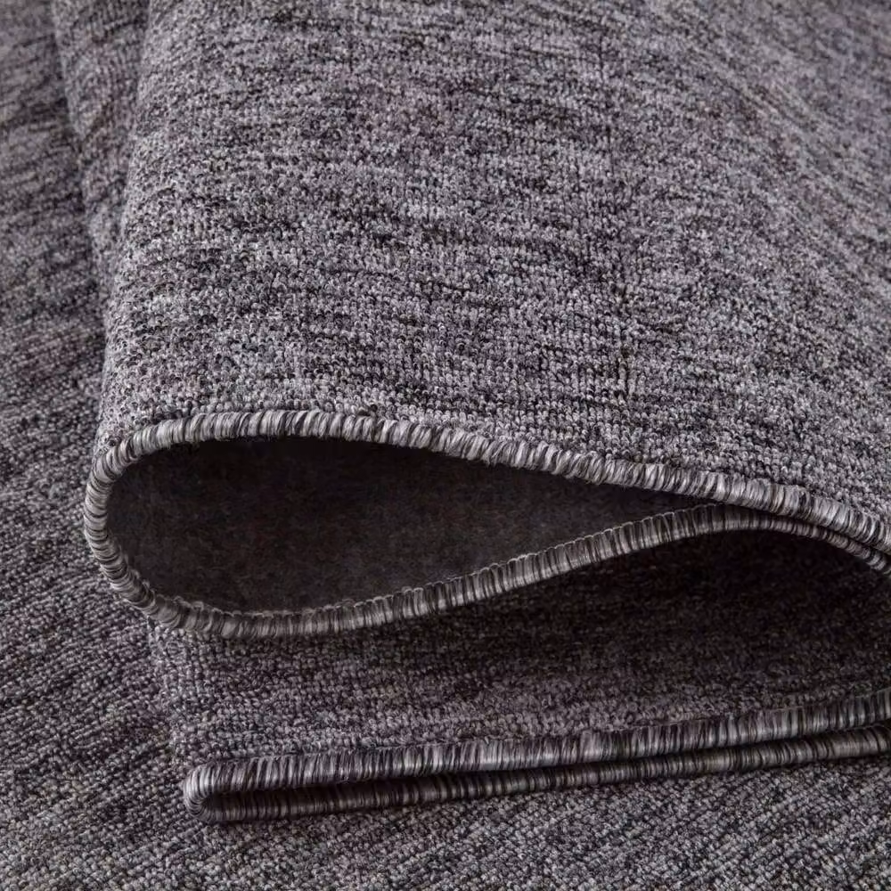 THE RUGS Flex Collection Solid Design Low Pile Extra Large Living Room Rug in Grey, W: 240 cm, D: 340 cm – 3