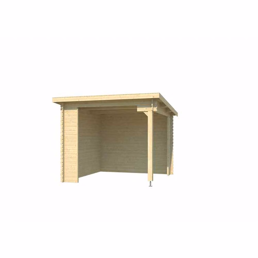Lasita Maja Ltd Buffalo 275 Log Cabin Garden Room and Home Office in Beige, W: 323.9 cm, D: 315 cm, H: 245.1 cm – 2