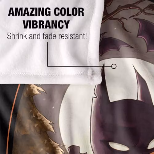 LOGOVISION Batman Halloween Trick Or Treat Super Soft Fleece Throw Blanket, Multicolour, W: 152 cm, D: 127 cm – 3