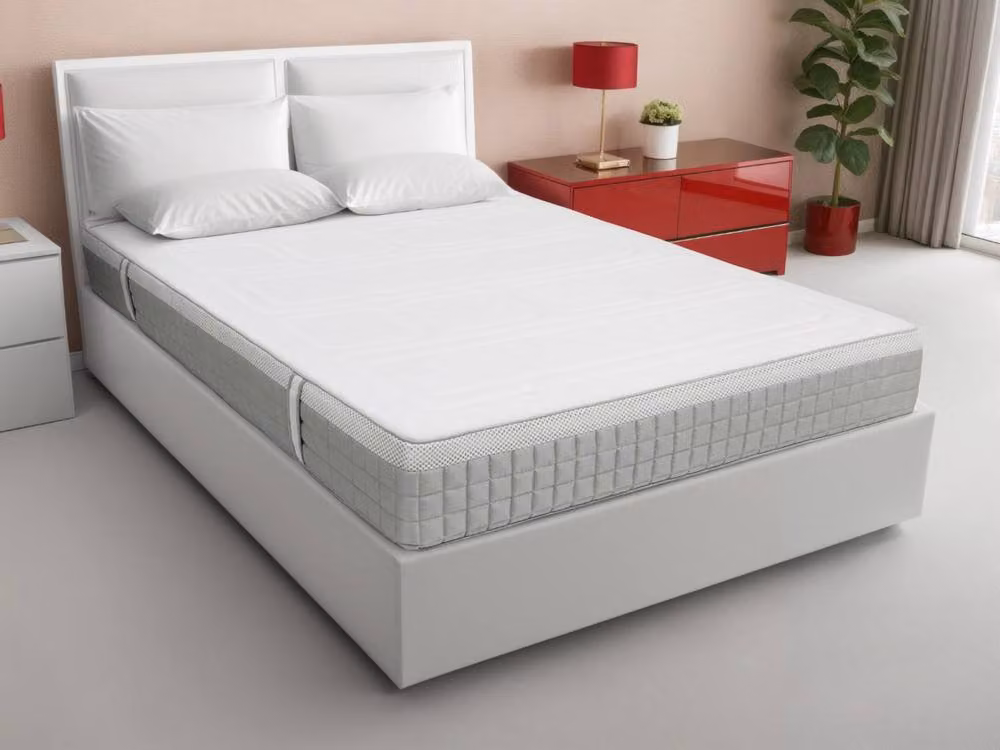 Breasley White Hybrid Mattress, W/D/H: 200 x 140 x 23 cm – 2