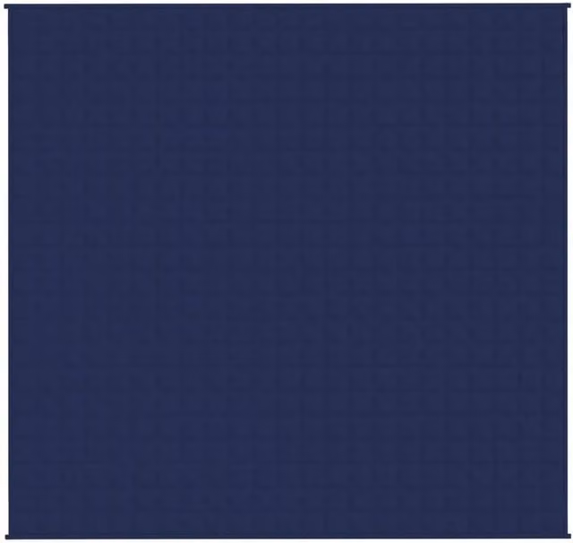 Berkfield Home Navy Blue Weighted Blanket, King Size, 11 kg, W: 220 cm, D: 230 cm