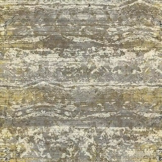 A.S. Creation Rustic Sand Beach Desert Dunes Abstract Horizontal Stripes Wallpaper in Gold, Grey and Yellow