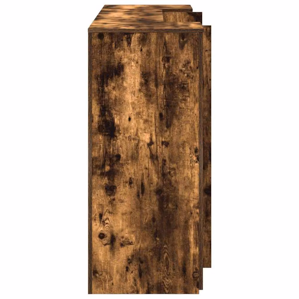 Berkfield Home Smoked Oak Reception Desk in Brown, W/D/H: 180 x 50 x 103.5 cm – 4