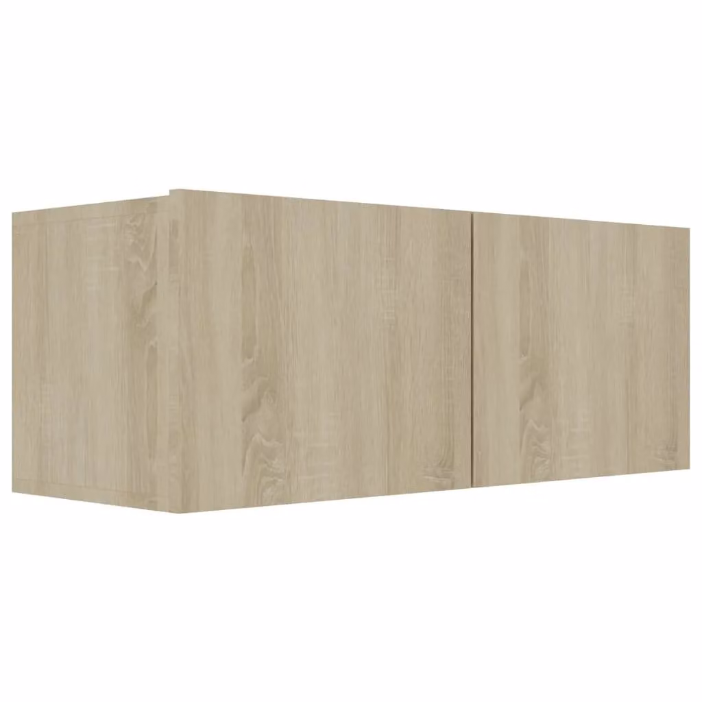 Berkfield Home 4 Piece Modern TV Cabinet Set in Sonoma Oak Brown MDF