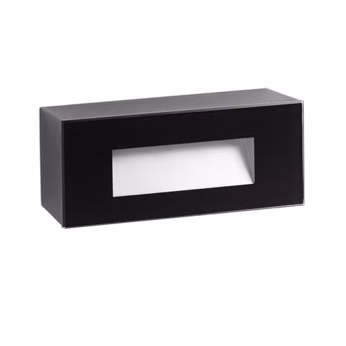 Netlighting Dart Black Recessed LED Step Light, 3.5W, 2700K, IP65