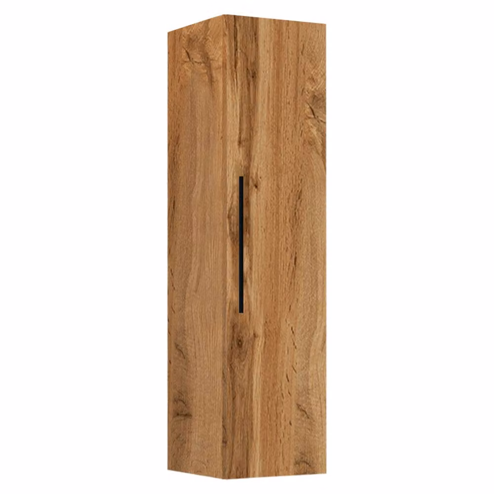 VCM Arila XL Folding Wooden Wall Shelf Cabinet in Light Oak, W/D/H: 115 x 30 x 30 cm – 2
