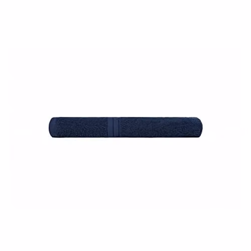 OHS Luxury Cotton Terry Hand Towel with Border in Blue – 1