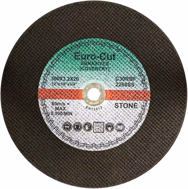 Pegdev Professional Stone Cutting Disc for Stihl Saws, 300mm, Black, Pack of 40 – 1