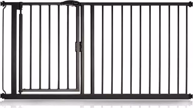Bettacare Auto Close Extendable Stair Gate in Matt Black, Width: 154.5 cm to 161.2 cm