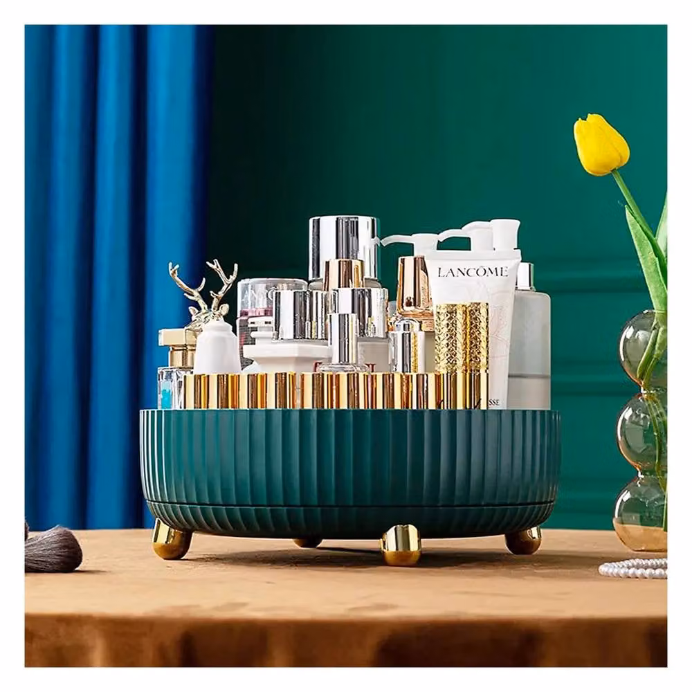 Dragodirect 360 Rotating Storage Rack Turntable Organizer for Kitchen and Cosmetics in Green – 2
